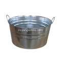 Galvanizatu champagne ovale bbq ghiaccio bucket